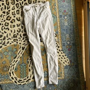 ASOS DESIGN Tall Ridley high waisted skinny jeans in optic white